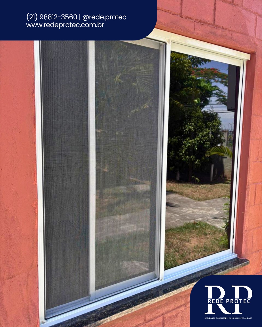 Insulfilm residencial instalado em porta de vidro